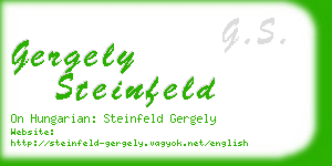 gergely steinfeld business card